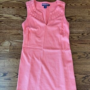 Vineyard Vines size 6 pink/coral tunic style mini dress